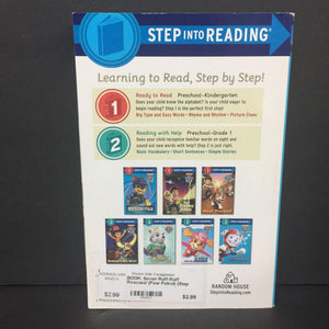 Seven Ruff-Ruff Rescues! (Paw Patrol) (Step Into Reading Level 1 + 2) -character reader paperback