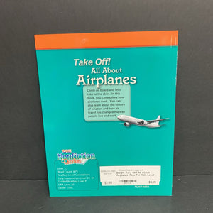 Take Off! All About Airplanes (Time For Kids Level 3) (Jennifer Prior) (Vehicles) -educational reader paperback