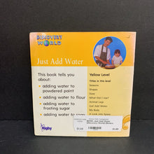 Load image into Gallery viewer, Just Add Water (Discovery World) (Monica Hughes) (General Science) -educational paperback
