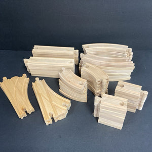 Wooden Train Tracks Set