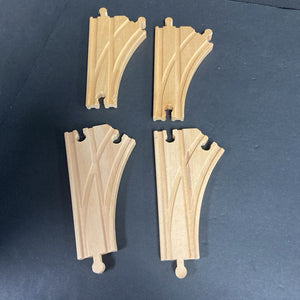 Wooden Train Tracks Set