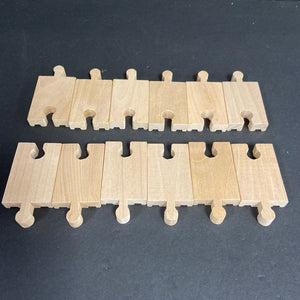 Wooden Train Tracks Set