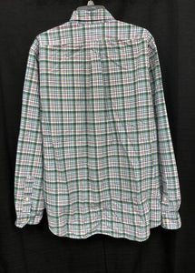 Custom Fit Plaid Button Down Shirt
