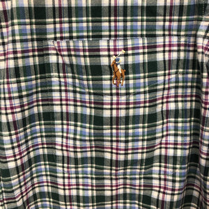Custom Fit Plaid Button Down Shirt