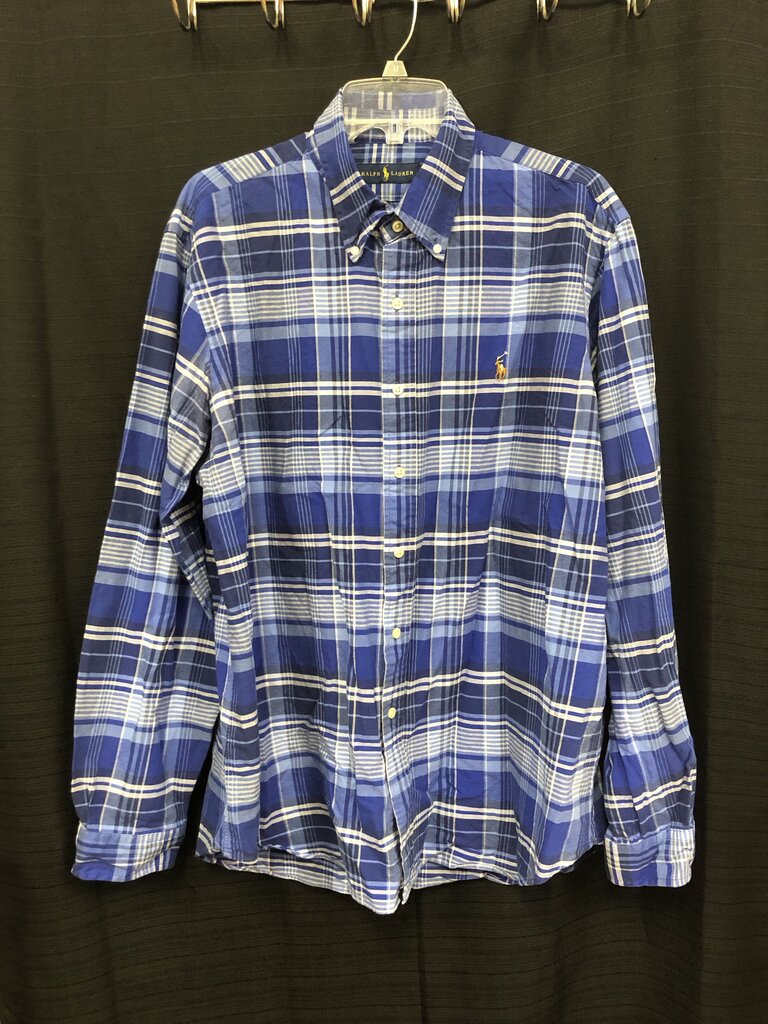 Custom Fit Plaid Button Down Shirt