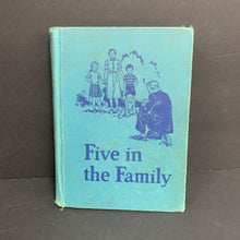 Load image into Gallery viewer, Five in the Family (Vintage Collectible 1954) (Scott Foresman) (Dorothy Baruch &amp; Elizabeth Montgomery) -reader hardcover
