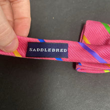Load image into Gallery viewer, Boys Striped Clip On Bowtie
