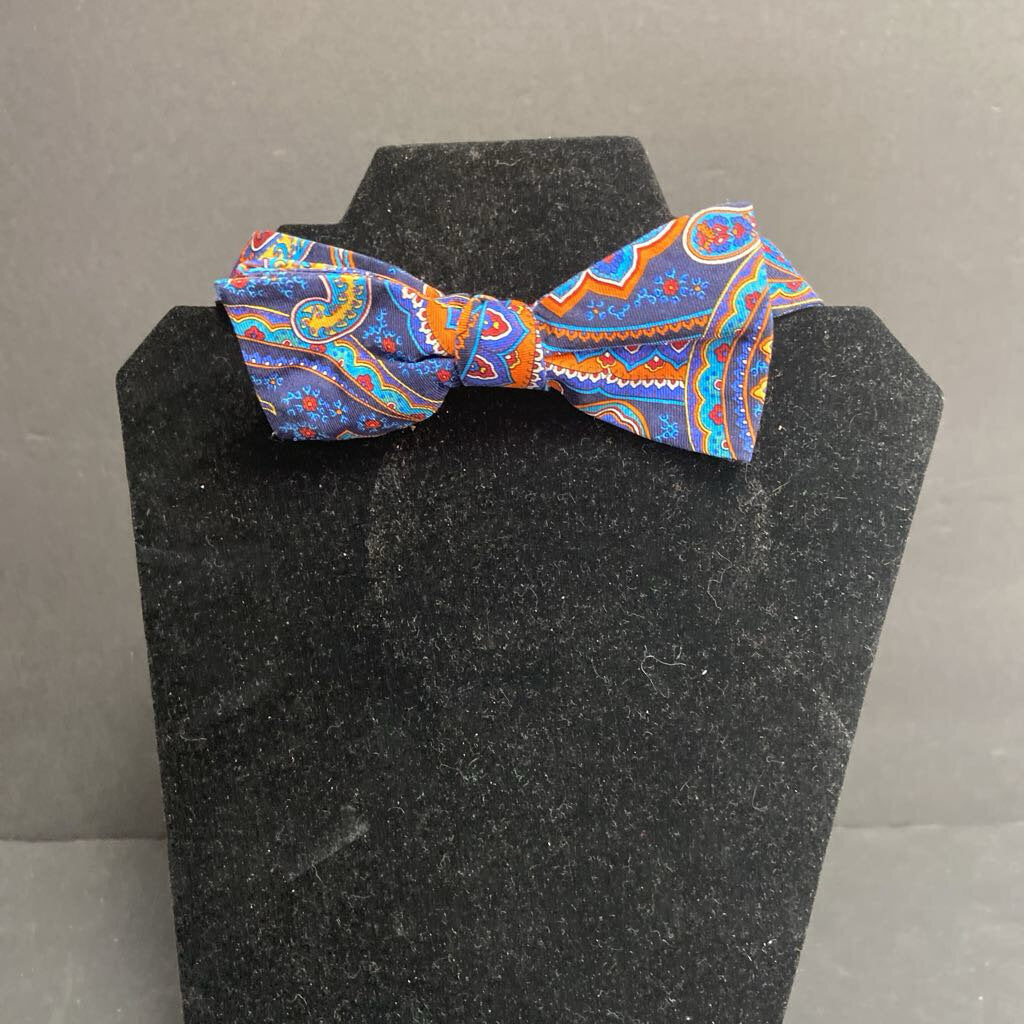 Boys Paisley Clip On Bowtie