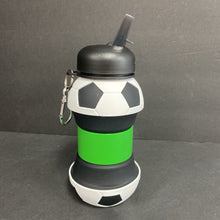Load image into Gallery viewer, Soccer Ball Collapsible Water Bottle
