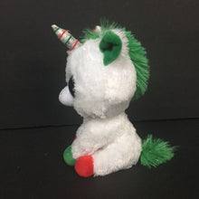 Load image into Gallery viewer, Candy Cane the Christmas Unicorn Beanie Boo
