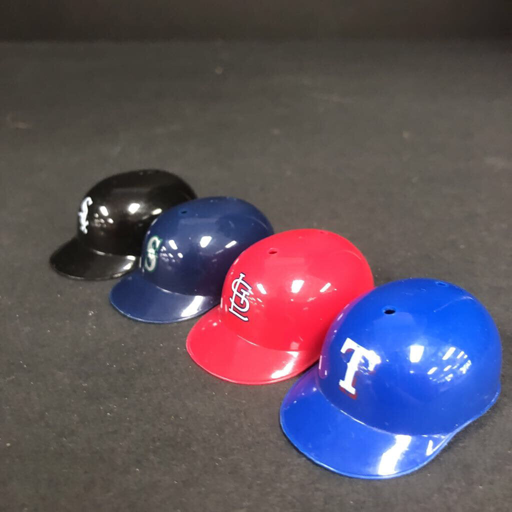 4pk Mini Baseball Batting Helmets
