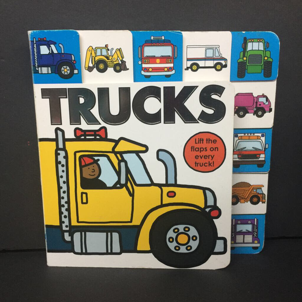 Lift-the-Flap Tab: Trucks (Sarah Powell) -board