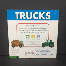 Load image into Gallery viewer, Lift-the-Flap Tab: Trucks (Sarah Powell) -board
