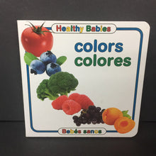 Load image into Gallery viewer, Colors / Colores (Heathly Babies / Bebes Sanos) (English/Spanish) (Language) -educational board
