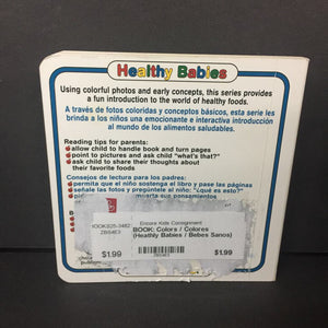 Colors / Colores (Heathly Babies / Bebes Sanos) (English/Spanish) (Language) -educational board