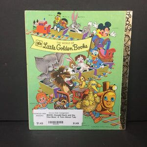 Donald Duck and the One Bear: A Turn About Tale (Walt Disney) (Golden Book Vintage Collectible 1981) -character hardcover