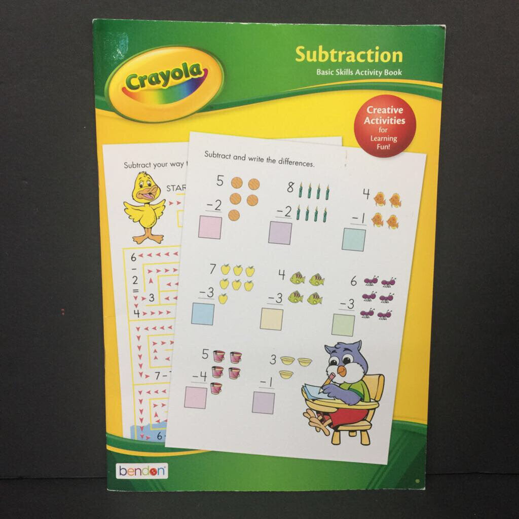 Subtraction (Crayola) -workbook paperback