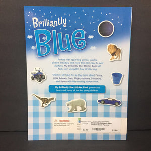 My Brilliantly Blue Sticker Book: Fun and Educational Sticker Book -educational activity paperback