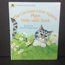 Load image into Gallery viewer, The Curious Little Kitten Plays Hide-and-Seek (Sarah Leslie) (Golden Book Lift-the-Flap) -hardcover
