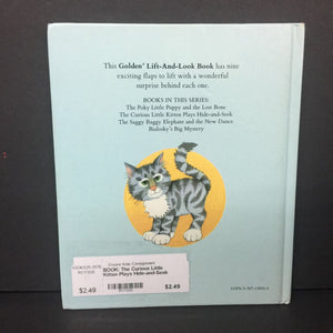The Curious Little Kitten Plays Hide-and-Seek (Sarah Leslie) (Golden Book Lift-the-Flap) -hardcover