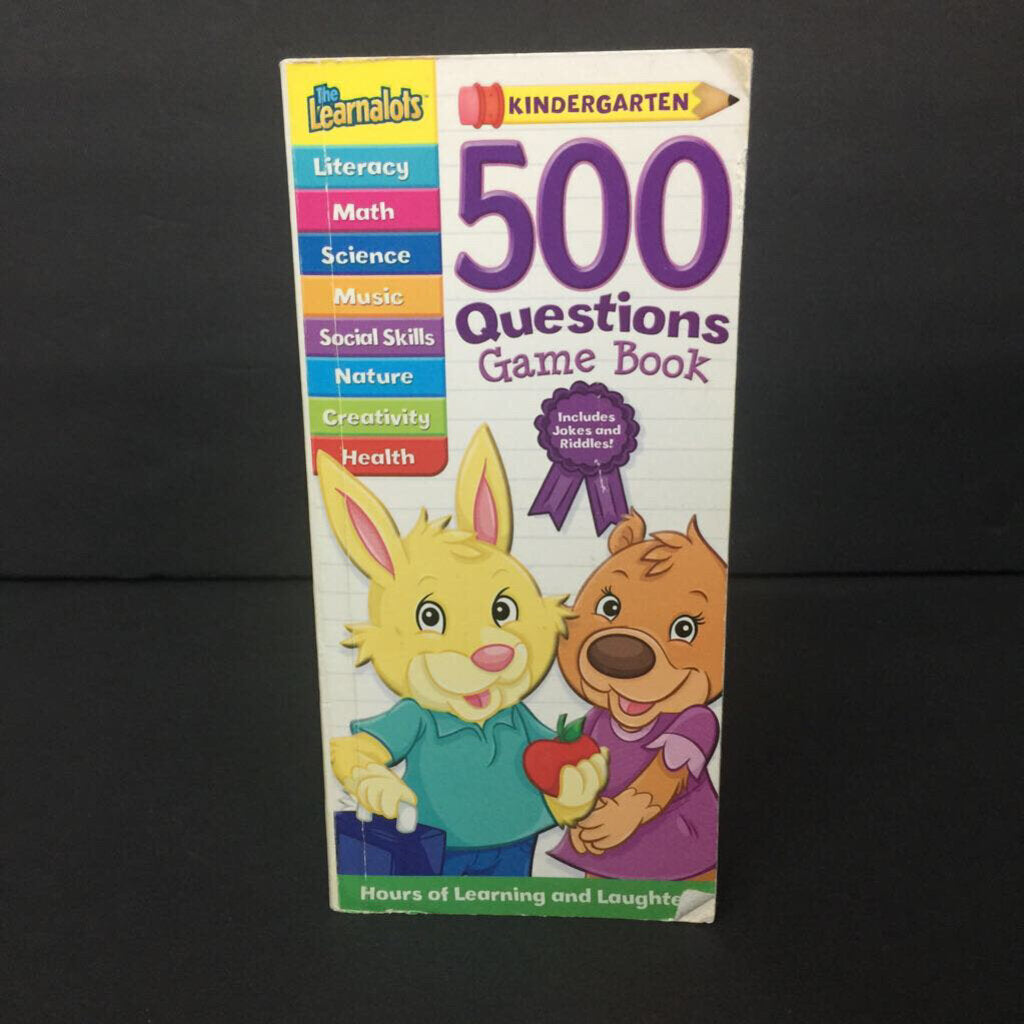 500 Questions Game Book (Kindergarten) (The Learnalots) (Facts) -educational paperback