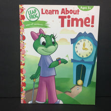 Load image into Gallery viewer, Learn About Time (Leap Frog) (Wipe Off Workbook) (Math) -workbook paperback

