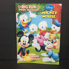 Load image into Gallery viewer, Spring Picnic! (Disney Mickey &amp; Friends) (Mickey Mouse Big Fun Book to Color) -character activity paperback
