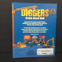 Load image into Gallery viewer, Diggers Sticker Jigsaw Book -activity paperback
