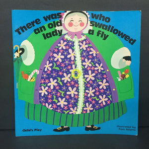 There Was An Old Lady Who Swallowed a Fly (Child's Play) (Classic Books with Holes) -paperback