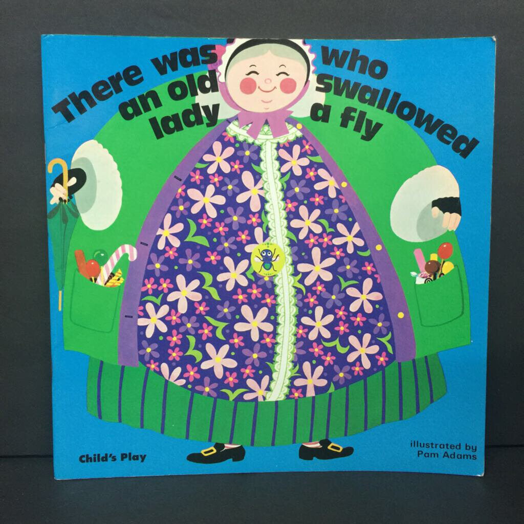 There Was An Old Lady Who Swallowed a Fly (Child's Play) (Classic Books with Holes) -paperback