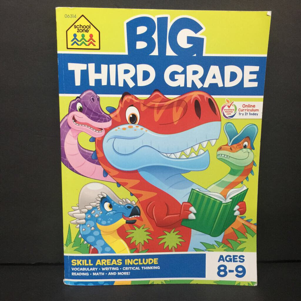 Big Third Grade (School Zone) (Language/Math) -workbook paperback
