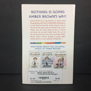 Amber Brown is Feeling Blue (Paula Danziger) (Puffin Cover) (Season: Fall, Holiday: Thanksgiving) -series paperback