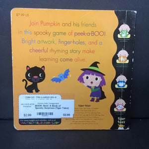 Boo!: A Book of Spooky Surprises (Tiger Tales) (Johnathan Litton) (Season: Fall, Holiday: Halloween) -board