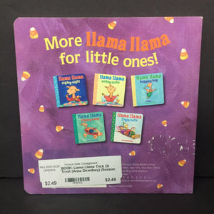 Llama Llama Trick Or Treat (Anna Dewdney) (Season: Fall, Holiday: Halloween) -character board