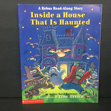 Load image into Gallery viewer, Inside a House That Is Haunted: A Rebus Read-Along Story (Alyssa Satin Capucilli) (Season: Fall, Holiday: Halloween) -paperback
