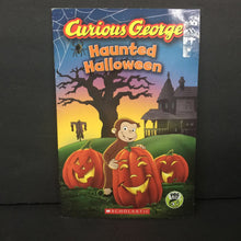 Load image into Gallery viewer, Curious George Haunted Halloween (Green Light Readers Level 2) (Joe Fallon) (Season: Fall, Holiday) -character reader paperback

