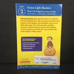 Curious George Haunted Halloween (Green Light Readers Level 2) (Joe Fallon) (Season: Fall, Holiday) -character reader paperback