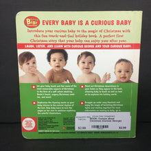 Load image into Gallery viewer, Curious about Christmas (Curious George) (Season: Winter, Holiday) -character touch &amp; feel board
