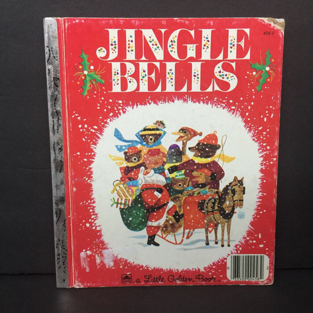 Jingle Bells (Golden Book Vintage Collectible c. 1984) (Season: Winter, Holiday: Christmas) -hardcover