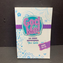 Load image into Gallery viewer, God and Me! 52 Week Devotional For Girls (Ages 10-12) -religion paperback

