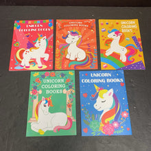Load image into Gallery viewer, 5pk Unicorn Coloring Books -activity paperback
