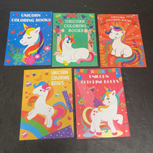 Load image into Gallery viewer, 5pk Unicorn Coloring Books -activity paperback
