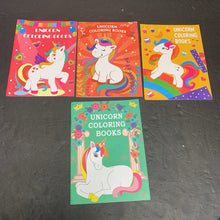 Load image into Gallery viewer, 4pk Unicorn Coloring Books -activity paperback
