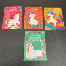 Load image into Gallery viewer, 4pk Unicorn Coloring Books -activity paperback
