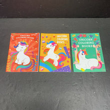 Load image into Gallery viewer, 3pk Unicorn Coloring Books -activity paperback
