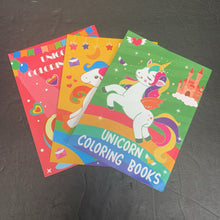 Load image into Gallery viewer, 3pk Unicorn Coloring Books -activity paperback
