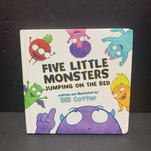 Load image into Gallery viewer, Five Little Monsters Jumping on the Bed (Bill Cotter) -board
