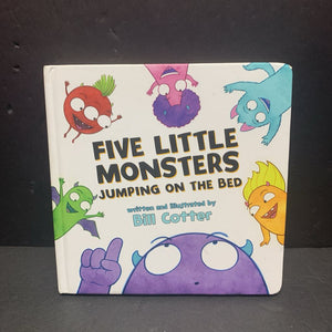 Five Little Monsters Jumping on the Bed (Bill Cotter) -board