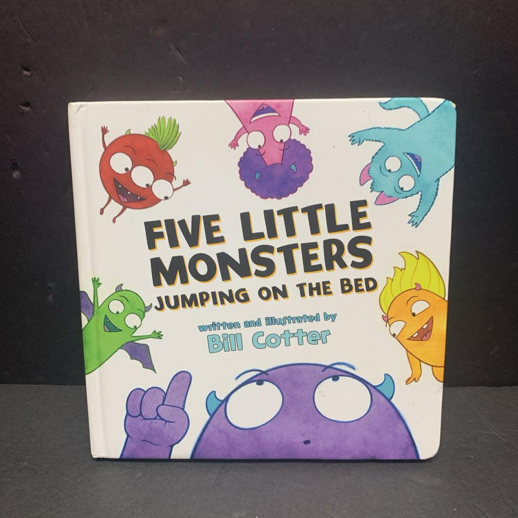 Five Little Monsters Jumping on the Bed (Bill Cotter) -board