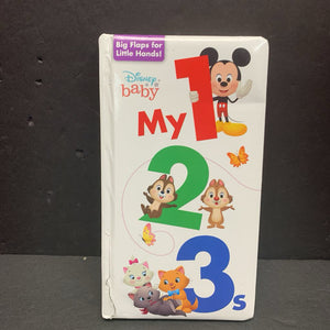 My 123s (Disney Baby) (Math) -educational character board